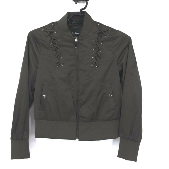 Sam Edelman Cropped Bomber Jacket Sz S & M NWT - Picture 2 of 8
